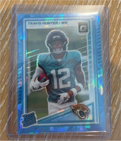 2025 Panini Donruss Optic #201 Travis Hunter Rated Rookie — front
