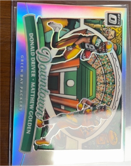 2025 Panini Donruss Optic #8 Matthew Golden/Donald Driver Dual Downtown — front