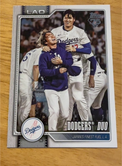 2026 Topps Series 1 #265 Dodgers Duo — front