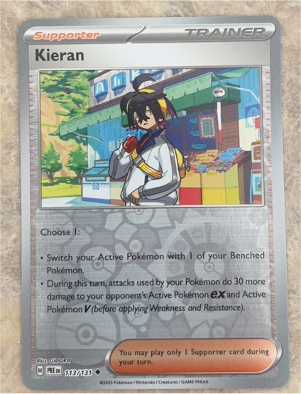 2025 Pokemon #113 Kieran — front
