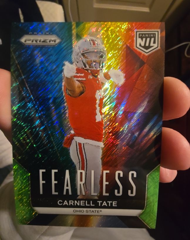 2025 Panini Prizm #F-3 Carnell Tate Fearless — front