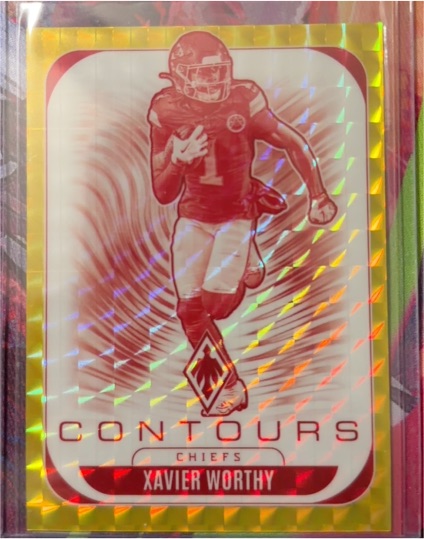 2025 Panini Phoenix #16 Xavier Worthy Contours — front