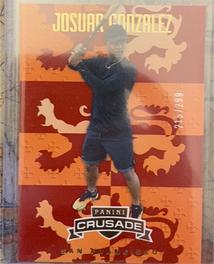 2025 Panini Crusade #82 Josuar Gonzalez — front