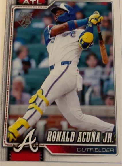 2026 Topps Series 1 #50 Ronald Acuña Jr. — front