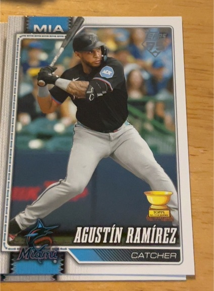 2026 Topps Series 1 #287 Agustín Ramírez — front