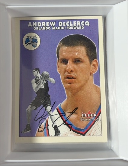 2000-01 Fleer Tradition #201 Andrew DeClercq — front