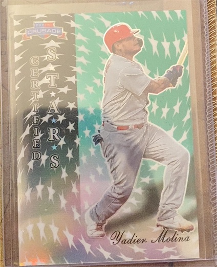 2025 Panini Crusade Certified Stars #7 Yadier Molina — front