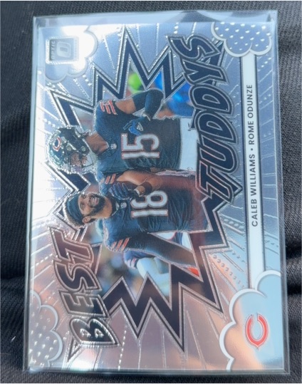 2025 Panini Donruss Optic Best Tuddys #8 Caleb Williams Rome Odunze Bears — front