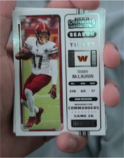 2022 Panini Contenders Season Ticket #99 Terry McLaurin — front