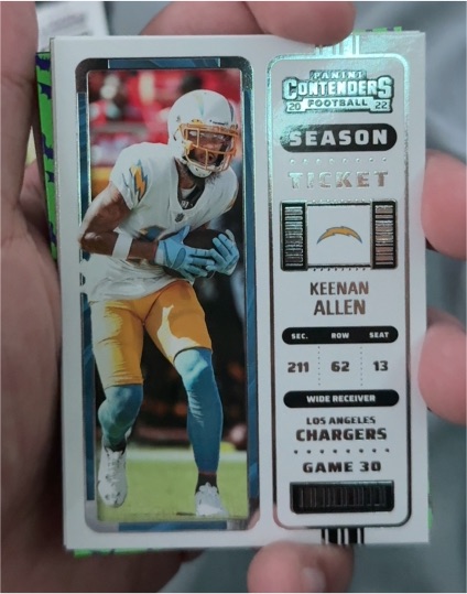 2022 Panini Contenders Season Ticket #75 Keenan Allen — front