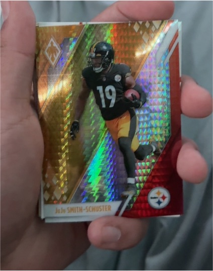 2021 Panini Phoenix Fire Burst #93 JuJu Smith-Schuster — front