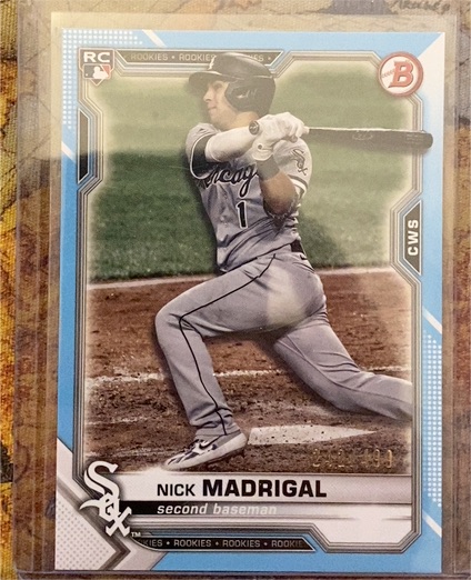2021 Bowman #77 Nick Madrigal Rookie — front