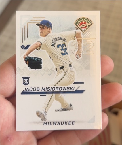 2025 Panini Prospect Edition #33 Jacob Misiorowski — front