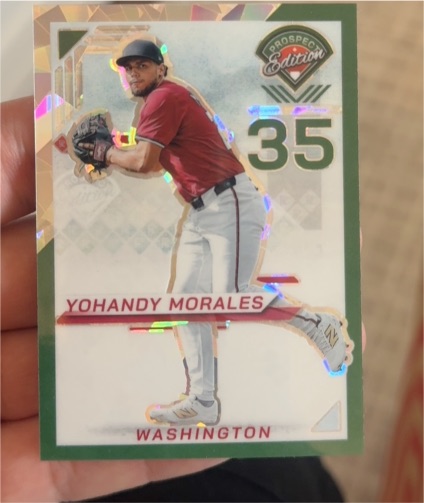 2025 Panini Prospect Edition #35 Yohandy Morales — front