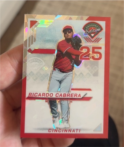2025 Panini Prospect Edition #195 Ricardo Cabrera — front