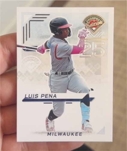 2025 Panini Prospect Edition #190 Luis Pena — front