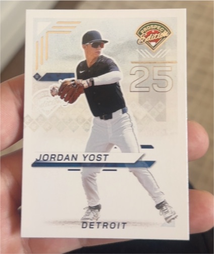 2025 Panini Prospect Edition #25 Jordan Yost — front
