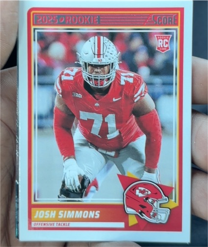 2025 Panini Score #32 Josh Simmons — front