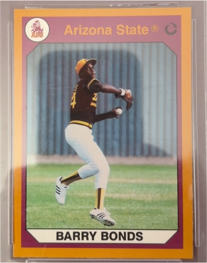 1990 Collegiate Collection #7 Barry Bonds Arizona State Sun Devils — front