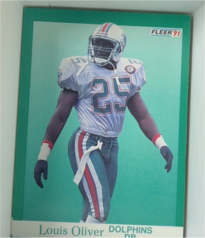1991 Fleer #127 Louis Oliver — front