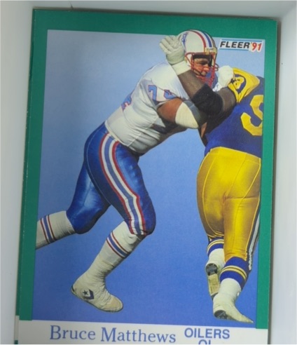 1991 Fleer #67 Bruce Matthews — front