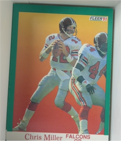 1991 Fleer #207 Chris Miller Atlanta Falcons — front