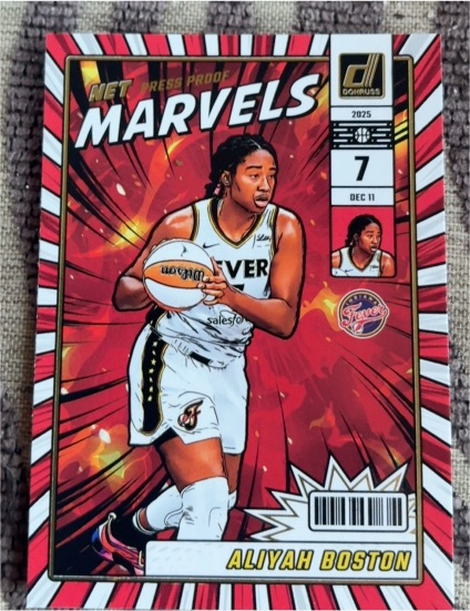 2025 Panini Donruss WNBA #10 Aliyah Boston Net Marvels — front