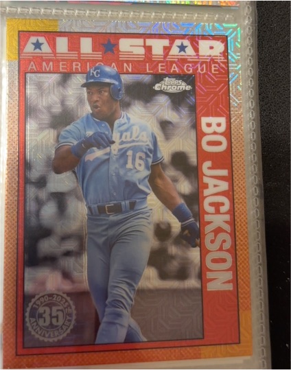 2025 Topps Series 2 1990 Topps Chrome Silver Pack All-Stars #90ASC-26 Bo Jackson — front