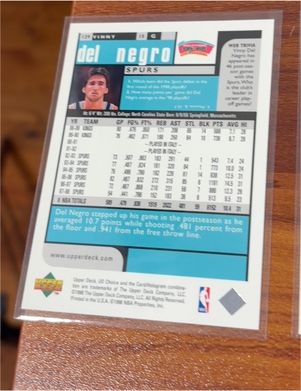 1993-94 Upper Deck #140 Vinny Del Negro — front