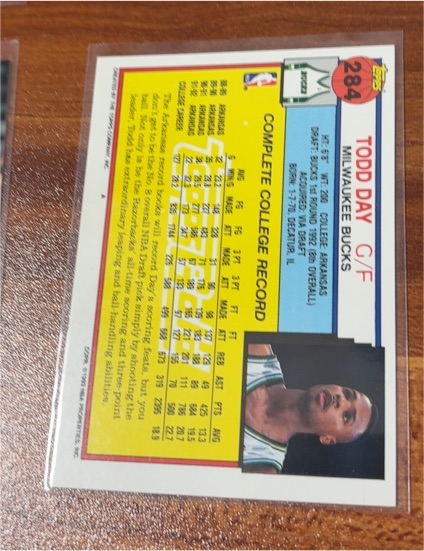 1992-93 Topps #284 Todd Day — front