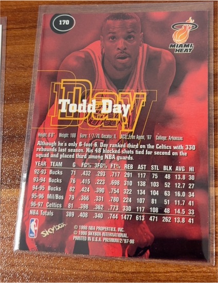 1997-98 SkyBox Premium #170 Todd Day — front