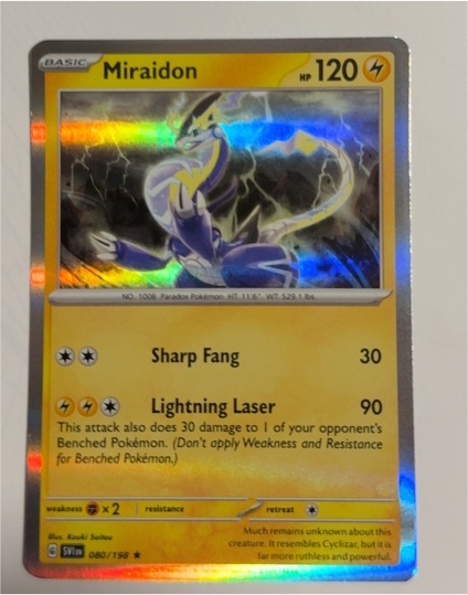 2023 Pokémon Scarlet & Violet #080 Miraidon — front