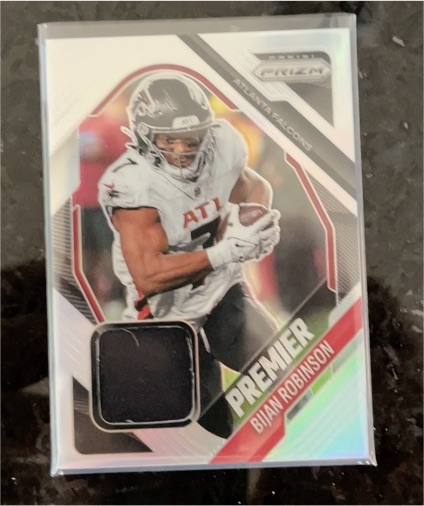 2025 Panini Prizm Premier Jerseys #PJY-BIR Bijan Robinson — front