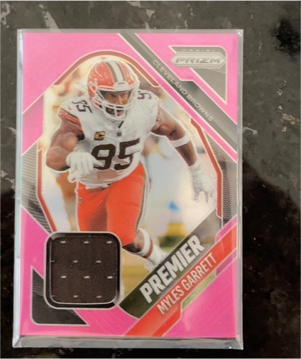 2025 Panini Prizm Premier Jerseys #PJY-MGT Myles Garrett — front