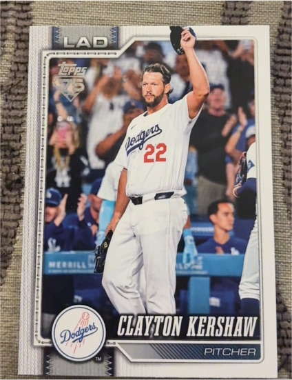 2026 Topps Series 1 #22 Clayton Kershaw — front