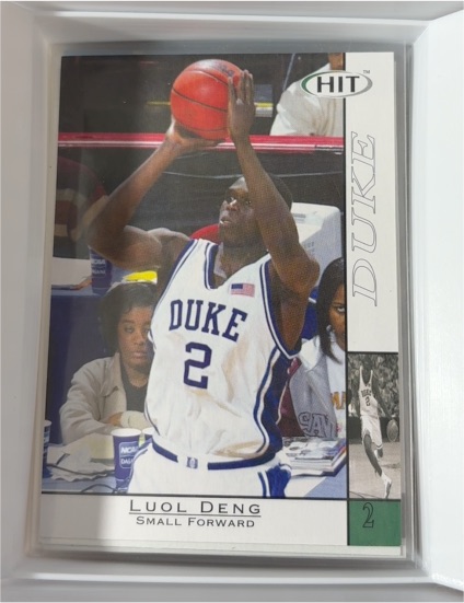 2004 Sage Hit #2 Luol Deng Rookie Duke Blue Devils — front