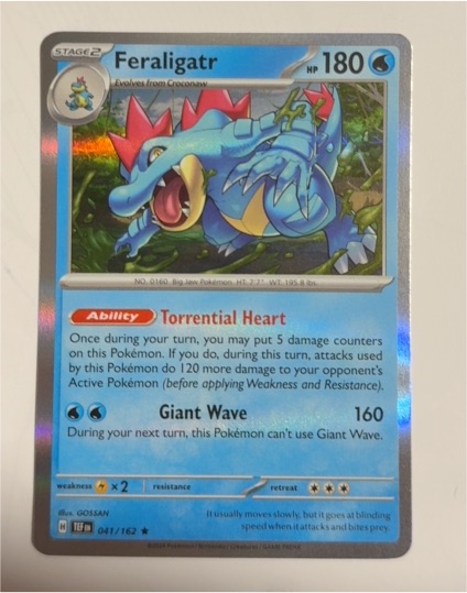 2024 Pokémon Scarlet & Violet SV05: Temporal Forces #041 Feraligatr — front