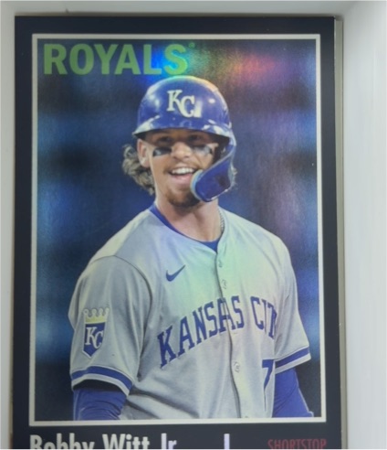 2024 Topps Archives #150 Bobby Witt Jr. Black Foil — front