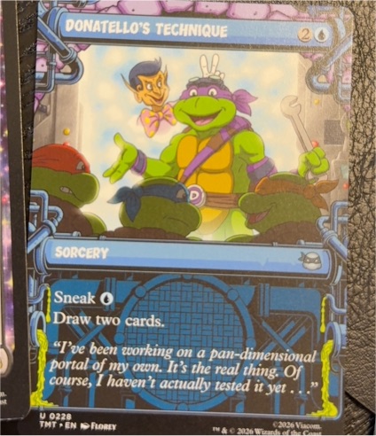 2026 Magic the Gathering x TMNT #0228 Donatello's Technique — front