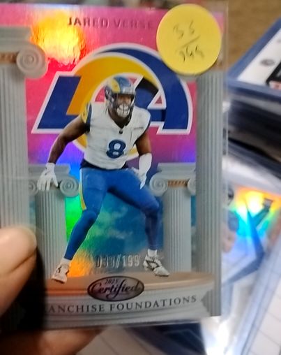 2025 Panini Certified #FFO-JVE Jared Verse Franchise Foundations — front