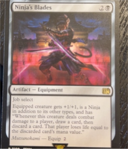 2023 Magic: The Gathering #108 Ninja's Blades — front