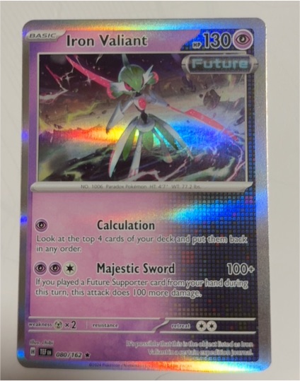 2024 Pokemon TCG #080 Iron Valiant — front