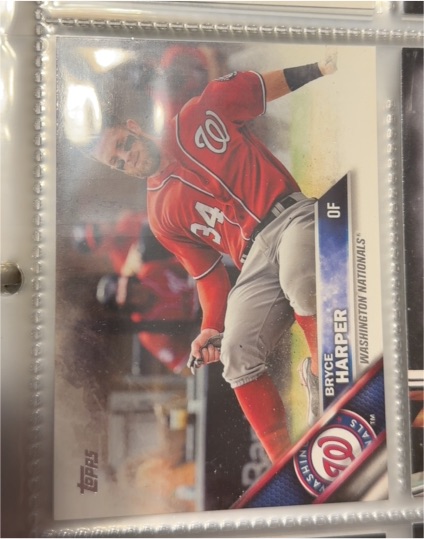 2016 Topps #100 Bryce Harper Washington Nationals — front