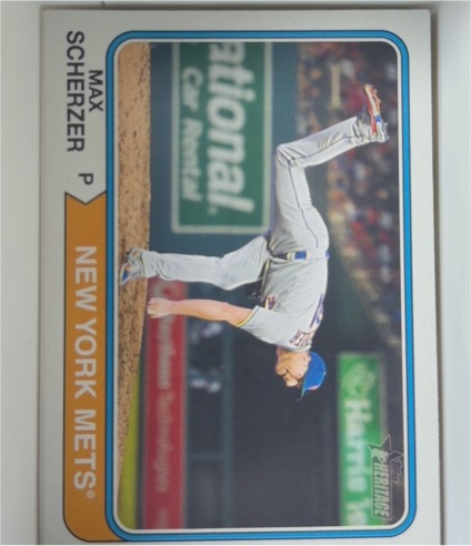 2023 Topps Heritage #80 Max Scherzer — front
