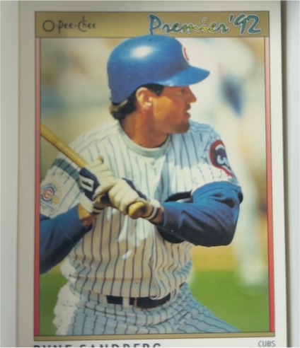 1992 O-Pee-Chee Premier #34 Ryne Sandberg — front