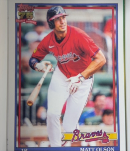 2026 Topps Series 1 1991 #T91-53 Matt Olson — front