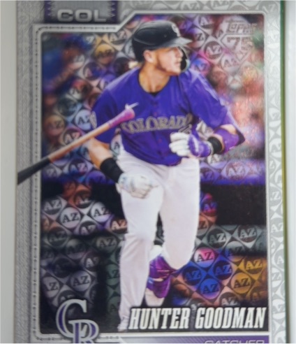 2026 Topps Series 1 Diamante Foil #274 Hunter Goodman — front
