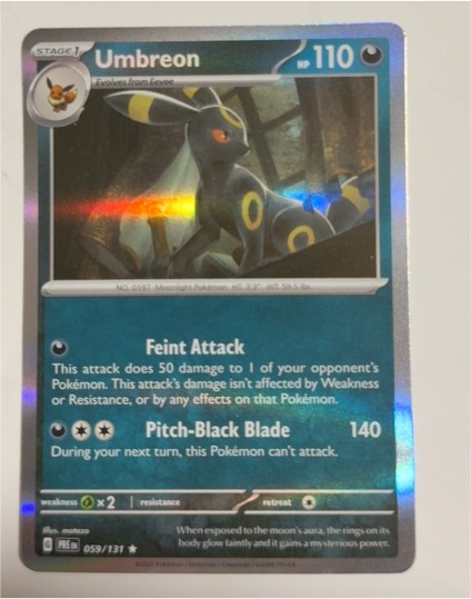 2016 Pokémon TCG SV: Prismatic Evolutions #059 Umbreon — front