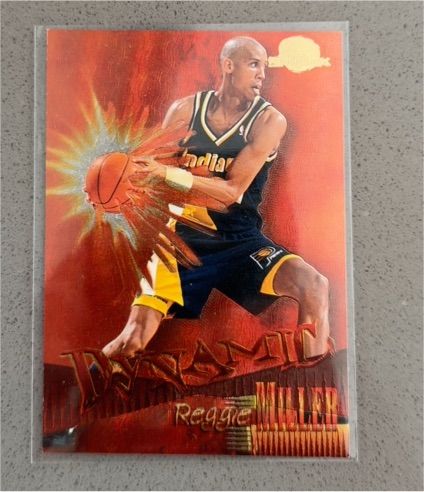 1995 SkyBox Premium #D7 Reggie Miller Dynamic — front