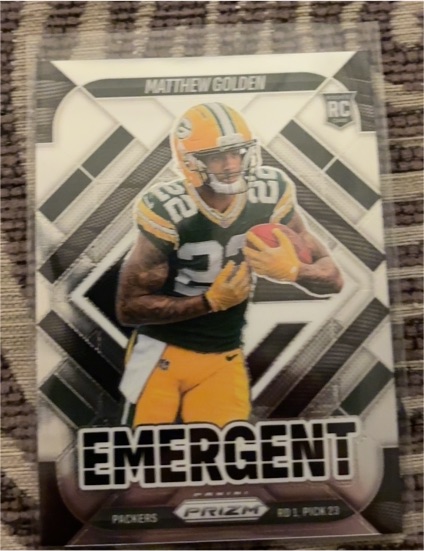 2025 Panini Prizm Emergent #15 Matthew Golden — front